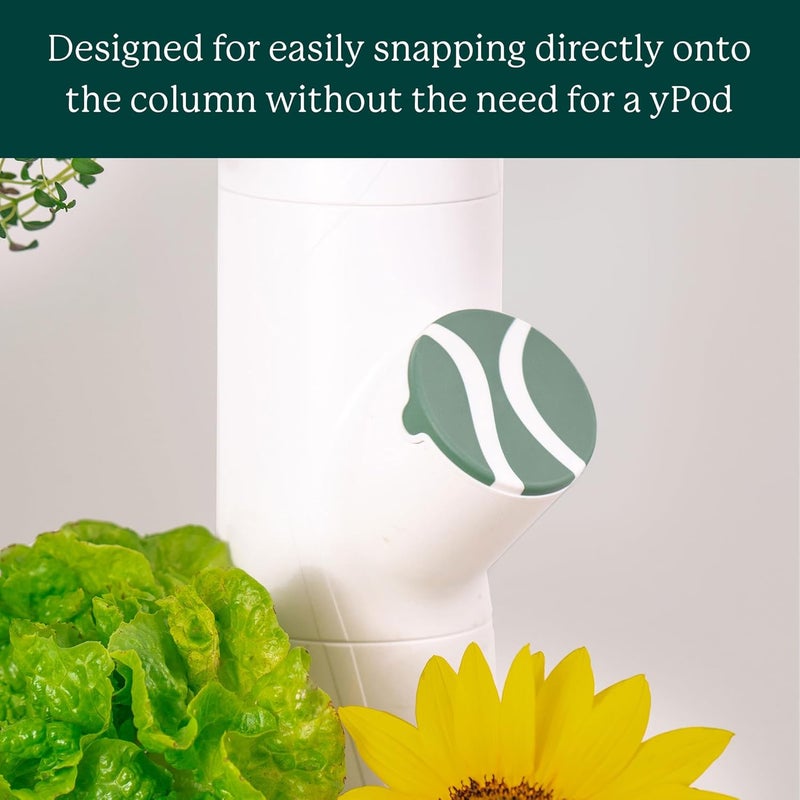 GARDYN Store Caps for Your Hydroponics Growing System & Indoor Garden - Perfect Solution for a Cleaner & More Beautiful Garden - Must-Have for Growing Fewer Than 30 Plants - 5 Pack, Sage Green - Image 2
